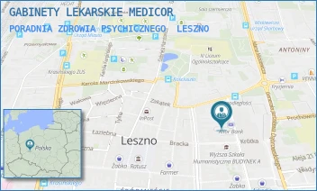 PORADNIA ZDROWIA PSYCHICZNEGO - GABINETY LEKARSKIE MEDICOR - KRÓLOWEJ JADWIGI 4,  LESZNO