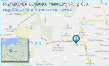 PORADNIA ZDROWIA PSYCHICZNEGO - PRZYCHODNIA LEKARSKA "RAWMED" SP. Z O.O. - PIŁSUDSKIEGO 3,  RAWICZ