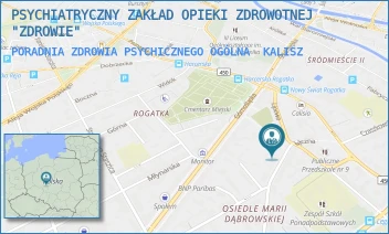 PORADNIA ZDROWIA PSYCHICZNEGO OGÓLNA - PSYCHIATRYCZNY ZAKŁAD OPIEKI ZDROWOTNEJ  ZDROWIE SPÓŁKA Z OGRANICZONĄ ODPOWIEDZIALNOŚCIĄ - LIPOWA 5,  KALISZ