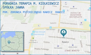 POR. ZDROWIA PSYCHICZNEGO RAWICZ - PORADNIA TERAPIA M. KIEŁKIEWICZ SPÓŁKA JAWNA - KRÓLOWEJ JADWIGI 13B/20,  RAWICZ
