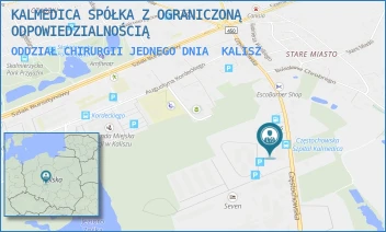ODDZIAŁ CHIRURGII JEDNEGO DNIA - KALMEDICA SPÓŁKA Z OGRANICZONĄ ODPOWIEDZIALNOŚCIĄ - CZĘSTOCHOWSKA 71-75,  KALISZ