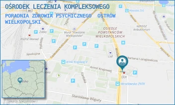 PORADNIA ZDROWIA PSYCHICZNEGO - OŚRODEK LECZENIA KOMPLEKSOWEGO - WROCŁAWSKA 81,  OSTRÓW WIELKOPOLSKI