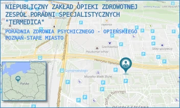 PORADNIA ZDROWIA PSYCHICZNEGO - OPIEŃSKIEGO - NIEPUBLICZNY ZAKŁAD OPIEKI ZDROWOTNEJ ZESPÓŁ PORADNI SPECJALISTYCZNYCH "TERMEDICA" - HENRYKA OPIEŃSKIEGO 12,  POZNAŃ-STARE MIASTO