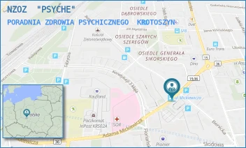 PORADNIA ZDROWIA PSYCHICZNEGO - NZOZ  "PSYCHE" - MICKIEWICZA 35,  KROTOSZYN