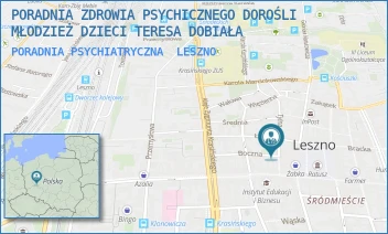 PORADNIA PSYCHIATRYCZNA - PORADNIA ZDROWIA PSYCHICZNEGO DOROŚLI MŁODZIEŻ DZIECI TERESA DOBIAŁA - TYLNA 14,  LESZNO
