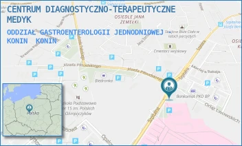 ODDZIAŁ GASTROENTEROLOGII JEDNODNIOWEJ - KONIN - CENTRUM DIAGNOSTYCZNO-TERAPEUTYCZNE MEDYK - SZPITALNA 43,  KONIN