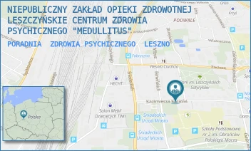 PORADNIA  ZDROWIA PSYCHICZNEGO - NIEPUBLICZNY ZAKŁAD OPIEKI ZDROWOTNEJ LESZCZYŃSKIE CENTRUM ZDROWIA PSYCHICZNEGO "MEDULLITUS" - KARASIA 20,  LESZNO