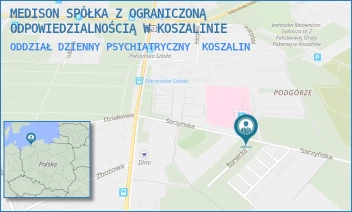 ODDZIAŁ DZIENNY PSYCHIATRYCZNY - MEDISON SPÓŁKA Z OGRANICZONĄ ODPOWIEDZIALNOŚCIĄ W KOSZALINIE - SARZYŃSKA 9,  KOSZALIN