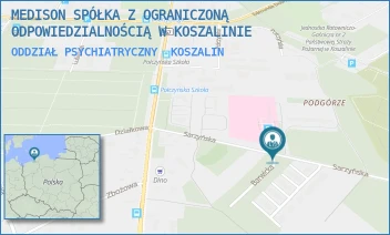 ODDZIAŁ PSYCHIATRYCZNY - MEDISON SPÓŁKA Z OGRANICZONĄ ODPOWIEDZIALNOŚCIĄ W KOSZALINIE - SARZYŃSKA 9,  KOSZALIN