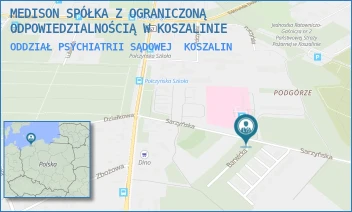 ODDZIAŁ PSYCHIATRII SĄDOWEJ - MEDISON SPÓŁKA Z OGRANICZONĄ ODPOWIEDZIALNOŚCIĄ W KOSZALINIE - SARZYŃSKA 9,  KOSZALIN