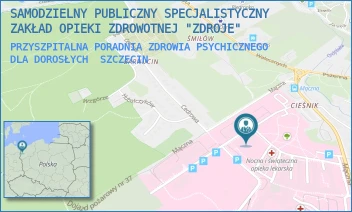 PRZYSZPITALNA PORADNIA ZDROWIA PSYCHICZNEGO DLA DOROSŁYCH - SAMODZIELNY PUBLICZNY SPECJALISTYCZNY ZAKŁAD OPIEKI ZDROWOTNEJ "ZDROJE" W SZCZECINIE - MĄCZNA 4,  SZCZECIN