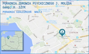 PORADNIA UZALEŻNIEŃ - PORADNIA ZDROWIA PSYCHICZNEGO J. MOLĘDA & H. IŻYK - KOŚCIUSZKOWCÓW 10, WAŁCZ
