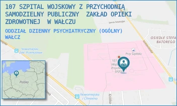ODDZIAŁ DZIENNY PSYCHIATRYCZNY (OGÓLNY) - 107 SZPITAL WOJSKOWY Z PRZYCHODNIĄ SAMODZIELNY PUBLICZNY  ZAKŁAD OPIEKI ZDROWOTNEJ  W WAŁCZU - KOŁOBRZESKA 44,  WAŁCZ