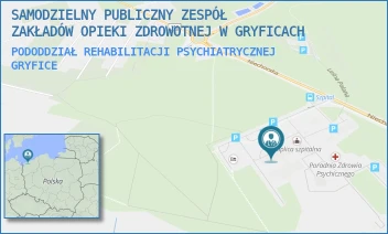 PODODDZIAŁ REHABILITACJI PSYCHIATRYCZNEJ - SAMODZIELNY PUBLICZNY ZESPÓŁ ZAKŁADÓW OPIEKI ZDROWOTNEJ W GRYFICACH - NIECHORSKA 27,  GRYFICE