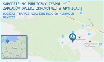 ODDZIAŁ TERAPII UZALEŻNIENIA OD ALKOHOLU - SAMODZIELNY PUBLICZNY ZESPÓŁ ZAKŁADÓW OPIEKI ZDROWOTNEJ W GRYFICACH - NIECHORSKA 27,  GRYFICE