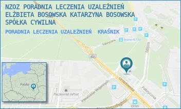PORADNIA LECZENIA UZALEŻNIEŃ - NZOZ PORADNIA LECZENIA UZALEŻNIEŃ ELŻBIETA BOSOWSKA KATARZYNA BOSOWSKA-CHYŻ SPÓŁKA CYWILNA - FABRYCZNA 6/204,  KRAŚNIK