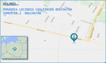 PORADNIA LECZENIA UZALEŻNIEŃ BEŁCHATÓW ZAMOŚCIE 2 - WOLMED - UL. ZAMOŚCIE 94,  BEŁCHATÓW
