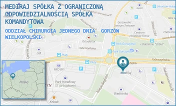 ODDZIAŁ CHIRURGIA JEDNEGO DNIA - MEDIRAJ SPÓŁKA Z OGRANICZONĄ ODPOWIEDZIALNOŚCIĄ SPÓŁKA KOMANDYTOWA - UL. GÓRCZYŃSKA 17,  GORZÓW WIELKOPOLSKI
