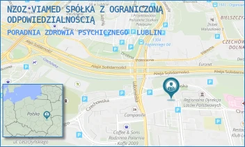 PORADNIA ZDROWIA PSYCHICZNEGO - NZOZ VIAMED SPÓŁKA Z OGRANICZONĄ ODPOWIEDZIALNOŚCIĄ - SPOKOJNA 17/5,  LUBLIN