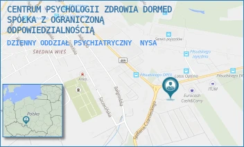 DZIENNY ODDZIAŁ PSYCHIATRYCZNY - CENTRUM PSYCHOLOGII ZDROWIA DORMED SPÓŁKA Z OGRANICZONĄ ODPOWIEDZIALNOŚCIĄ - UL. STEFANA CZARNIECKIEGO 4A,  NYSA