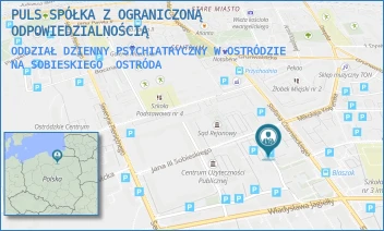 ODDZIAŁ DZIENNY PSYCHIATRYCZNY W OSTRÓDZIE  NA SOBIESKIEGO - PULS SPÓŁKA Z OGRANICZONĄ ODPOWIEDZIALNOŚCIĄ - JANA III SOBIESKIEGO 3C/62,  OSTRÓDA